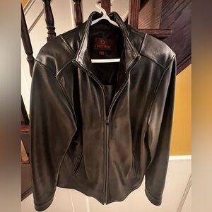 Danier Black Leather Jacket for Men